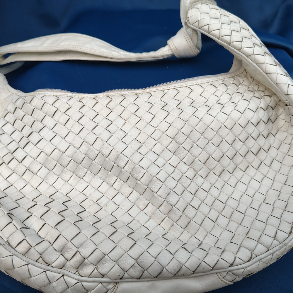 Meyers  White Woven Hobo Bag